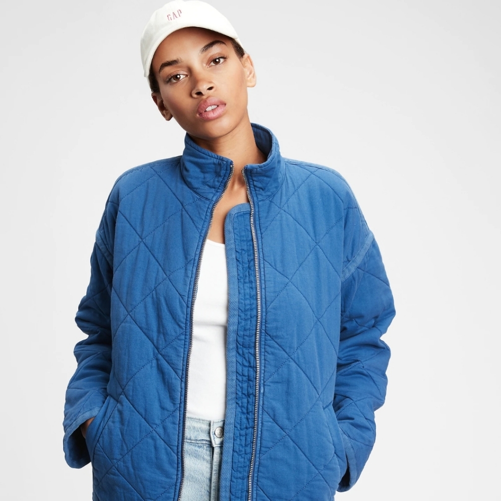 100% Recycled Quilted Jacket NWT